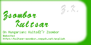 zsombor kultsar business card